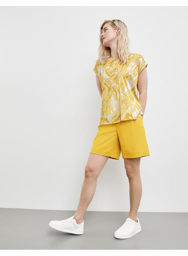 GERRY WEBER Blouse top with a satin front - Image 4