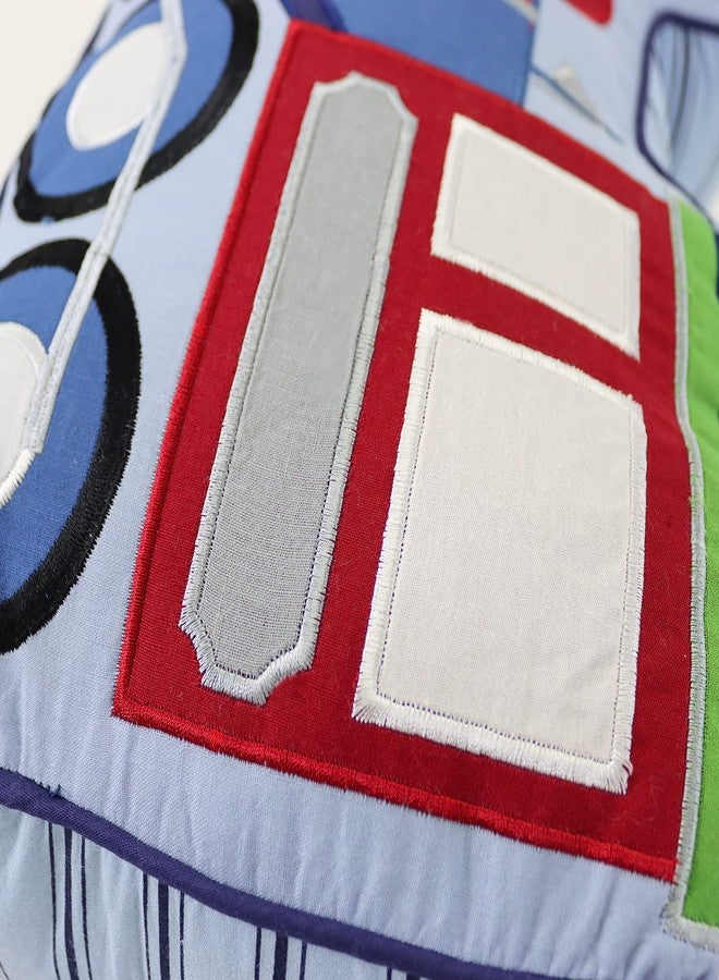 Brandream Kids Pillows Train Shaped Pillow Quilted Decorative Throw Pillows for Boys Bedroom - Image 2