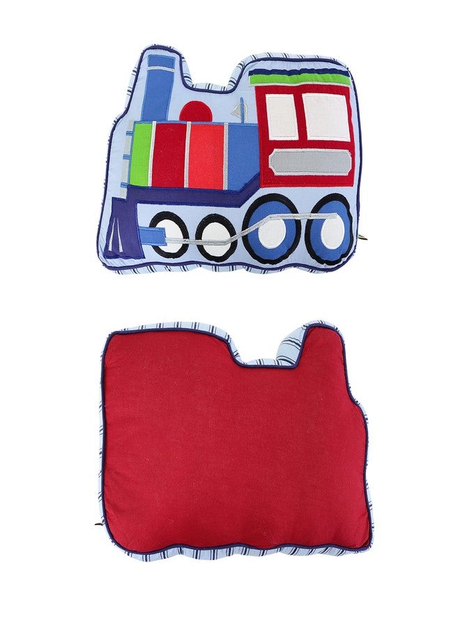 Brandream Kids Pillows Train Shaped Pillow Quilted Decorative Throw Pillows for Boys Bedroom - Image 1