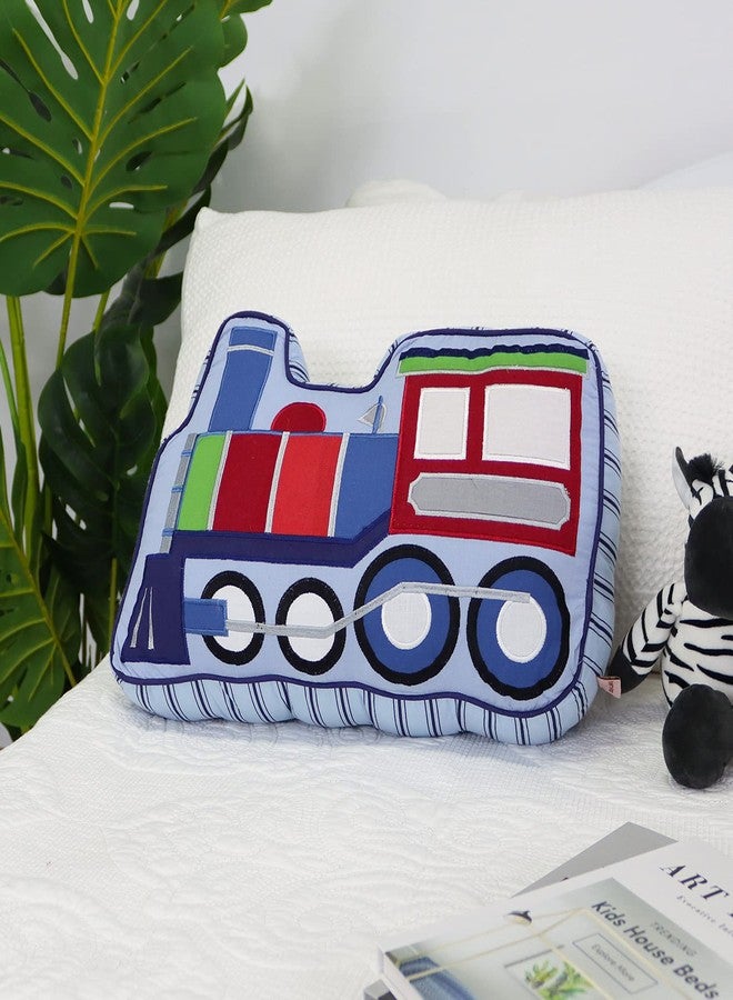 Brandream Kids Pillows Train Shaped Pillow Quilted Decorative Throw Pillows for Boys Bedroom - Image 5