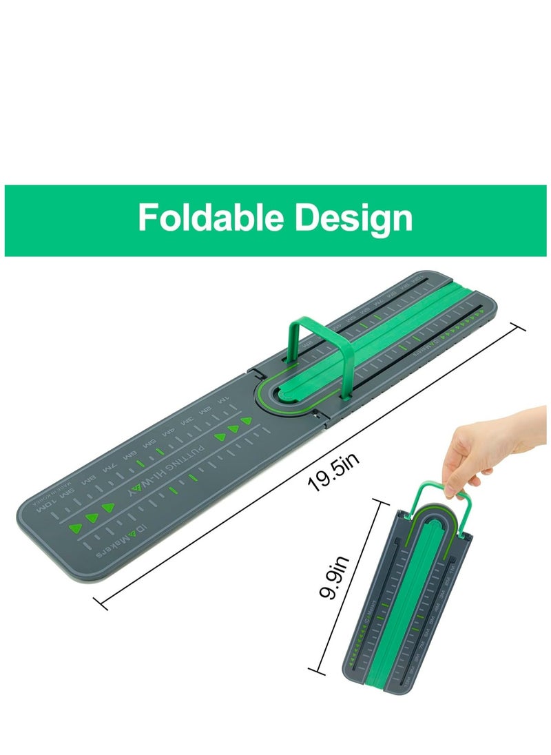 SYOSI Golf Precision Distance Putting Drill - Putting Gate Practice Tool, Golf Training Putters, Putting Mirror, Putting Mat, Trainer Aid for Putting Green, Alignment Rail Precision Distance Control  - Image 4