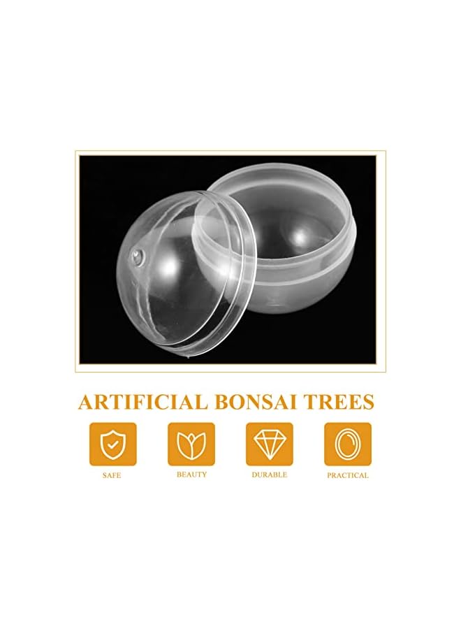 The Bros 50pcs Gumball Machine Capsules Vending Machine Capsules Small Round Fillable Balls Clear Containers for Toys Prizes Party Favors 45mm - Image 5
