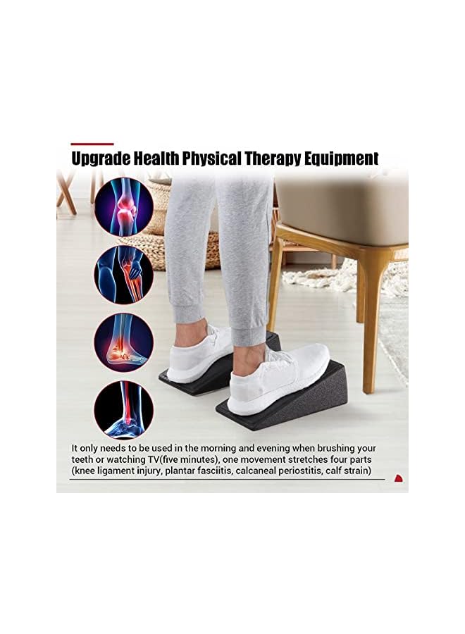 PROMASS لوح مائل لتمديد الساق، 3 قطع لوح مائل لتمديد القدم لعلاج التهاب اللفافة الأخمصية، معدات العلاج الطبيعي، لوح مائل من الفوم قابل للتعديل رائع للتمارين، القرفصاء وتمديد الساقين - Image 5