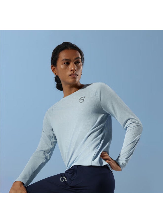 Macondo Original Running Long Sleeve T-shirt 9th Generation Breathable Quick-dry Sweat-resistant Invisible Night Sea Blue Women 2XL - Image 4
