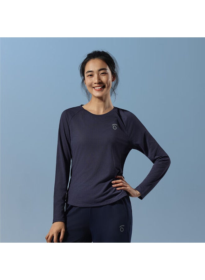 Macondo Original Running Long Sleeve T-shirt 9th Generation Breathable Quick-dry Sweat-resistant Invisible Night Sea Blue Women 2XL - Image 1