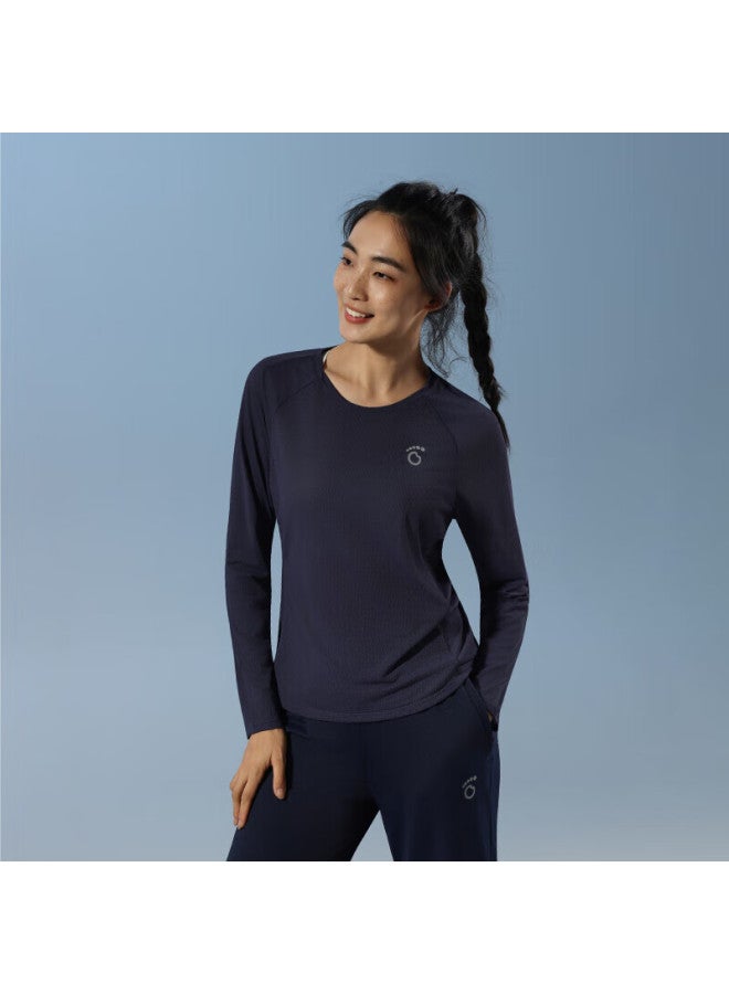 Macondo Original Running Long Sleeve T-shirt 9th Generation Breathable Quick-dry Sweat-resistant Invisible Night Sea Blue Women 2XL - Image 2