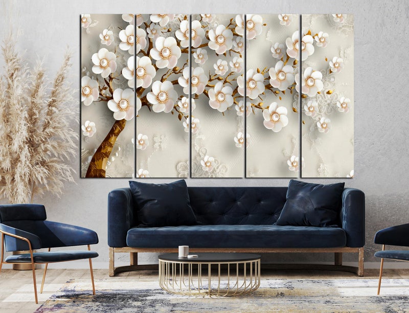 CN RETAILS Nature wall painting with frame Big Size(48x30) Wall art for living room,Bedroom,Drawing room,Hotels-Wooden Framed-Digital Painting ss24_03 - Image 1