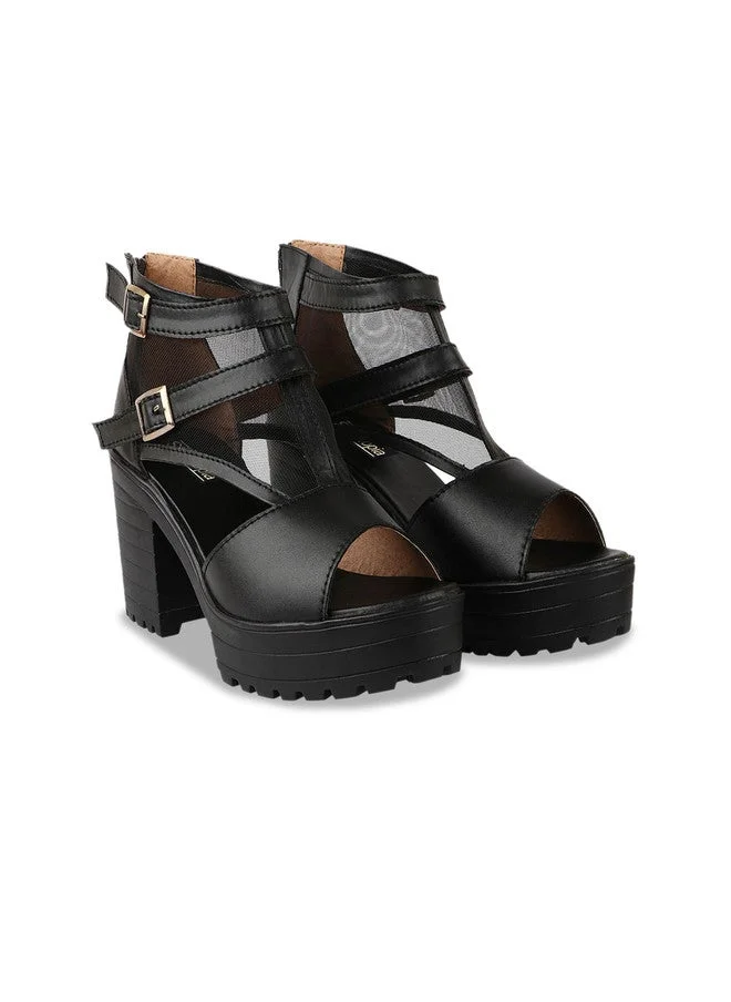 شوتوبيا Shoetopia Girls Block Heels With Closed Back