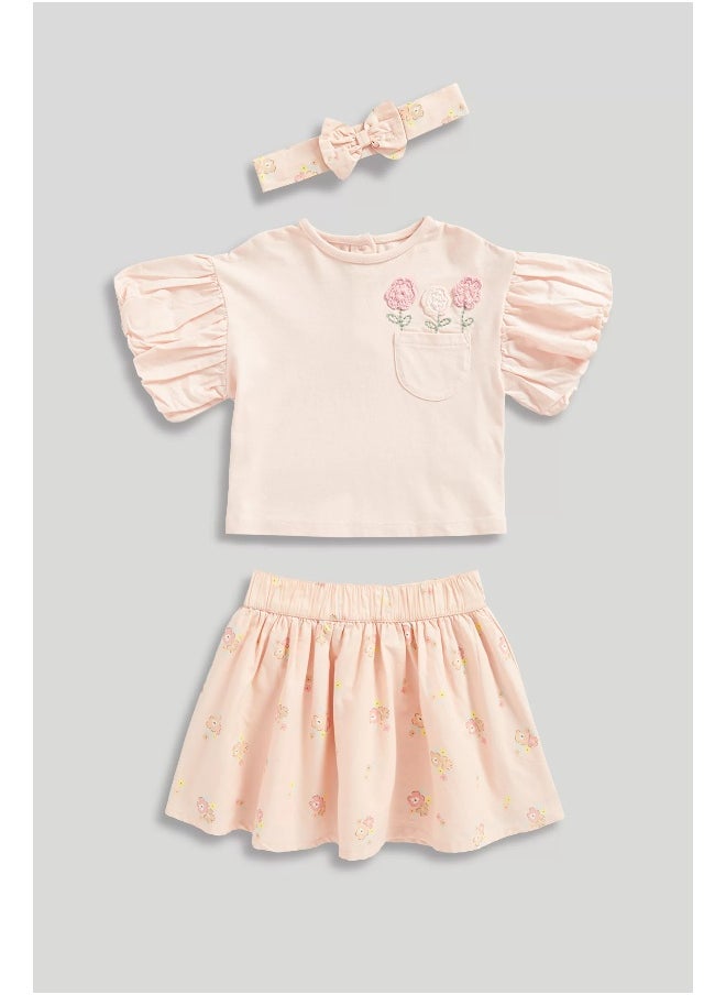 mothercare Skirt, Top and Headband Set  - Image 1