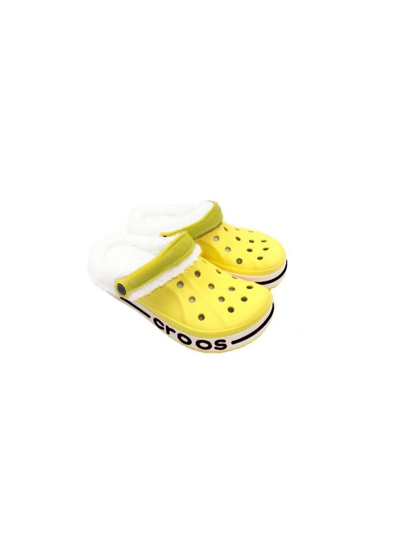 Crocs Bayaband Yellow Lined Clog - Image 1