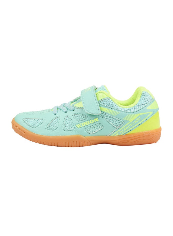 E-lian Tt Winion Selected Table Tennis Shoes For Children Boys Girls Professional Anti-slip Wear-resistant Training Shoes Fluorescent Green Size 35 - Image 2