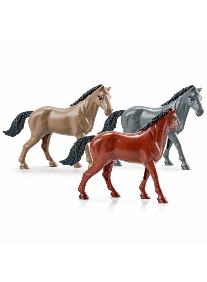 Toys GCC Realistic Chestnut Horse Toy Figure, Farm Animal Horse Model, Collectible Horse Figurine, Educational Animal Toy, Ranch Horse Statue, Stable Horse Playset, Kids Pretend Play Horse, Simulation Horse Model, Miniature Horse Decoration, Horse Lover Gift - Image 2