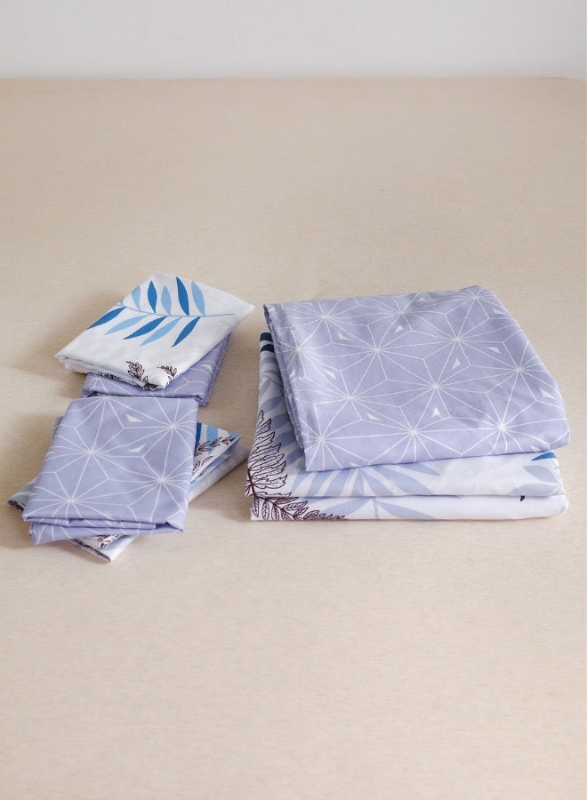 LUNA Home Single Size 4-Piece Bedding Set (No Filler Included) – Reversible Duvet Cover Set featuring a Charming Leaf Design.  - Image 5
