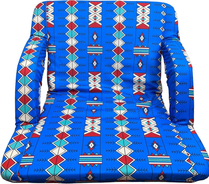 Procamp Majlis Floor Chair with Armrest, 5 Position, Oriental Design - Multicolour - Image 4