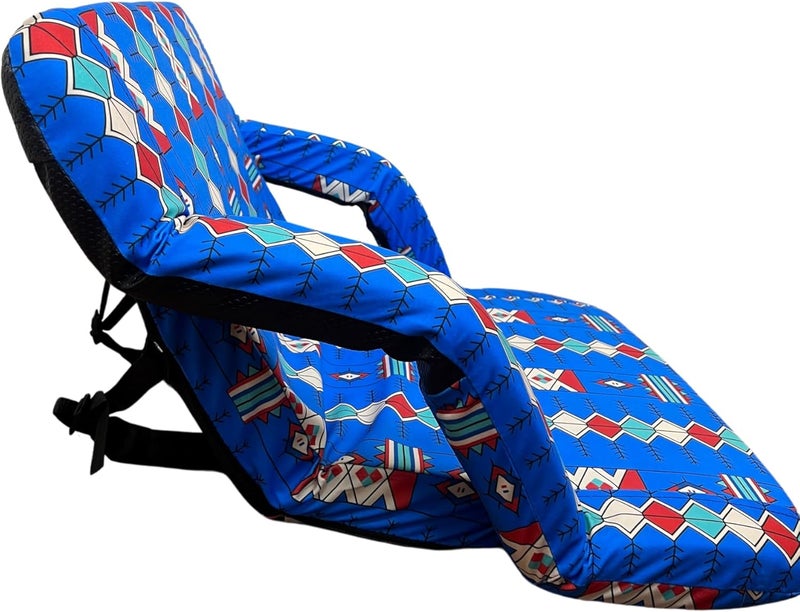 Procamp Majlis Floor Chair with Armrest, 5 Position, Oriental Design - Multicolour - Image 3