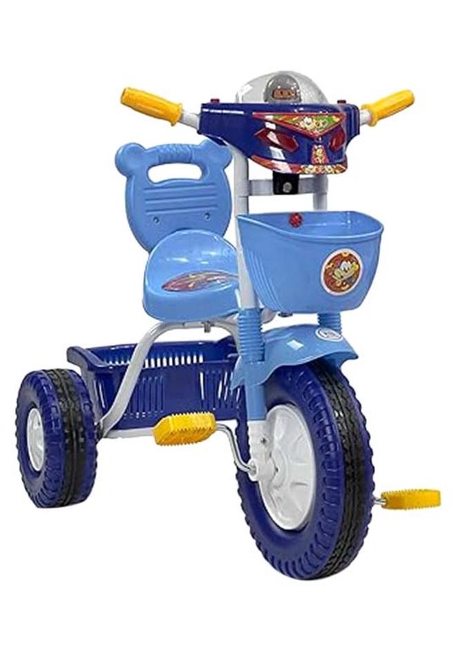 AL BADER Kids Balance Bike Kids Tricycles for 2-5 Years, Three Wheel Tricycle For Toddlers with One Seat, 3 Wheel Baby Bicycle With Basket, Toddlers Trike With Music and Lights, Blue " - Image 1