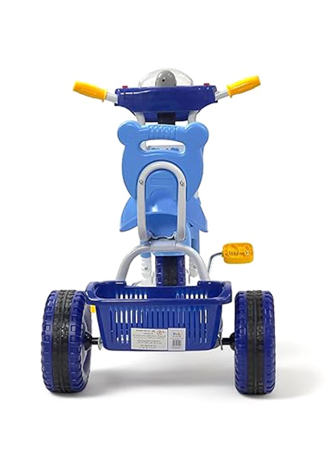 AL BADER Kids Balance Bike Kids Tricycles for 2-5 Years, Three Wheel Tricycle For Toddlers with One Seat, 3 Wheel Baby Bicycle With Basket, Toddlers Trike With Music and Lights, Blue "  - Image 4