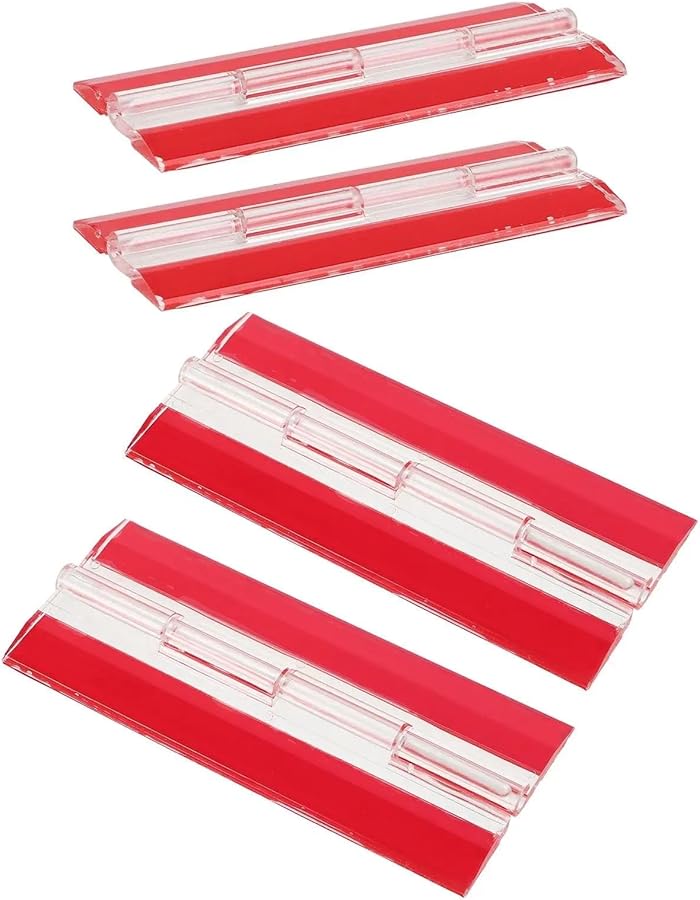 Clear Acrylic Self Adhesive Folding Corner Hinges Hasp Hardware 4 Pieces - Image 4