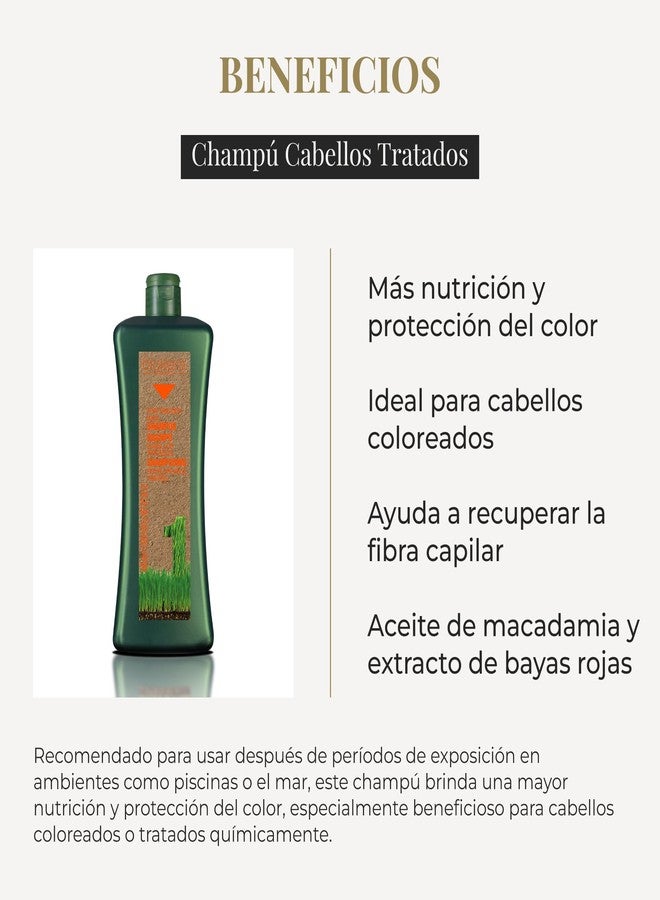 SALERM Biokera Natura Shampoo for Treated Hair, 1000 Milliliter - Image 3