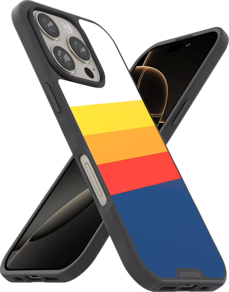 Smartish iPhone 16 Pro Magnetic Case Gripmunk Compatible with MagSafe Lightweight Protective Slim Thin Grip Cover with Microfiber Lining for Apple iPhone 16 Pro Striped Up - Image 2