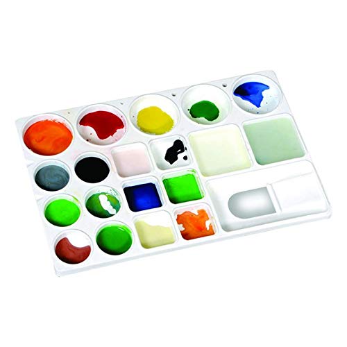 HUUSO Artist Combo Rectangle Light Weight Colour Mixing Palette for Oil Acrylic or Watercolour Paints (Set of 2) - Image 2