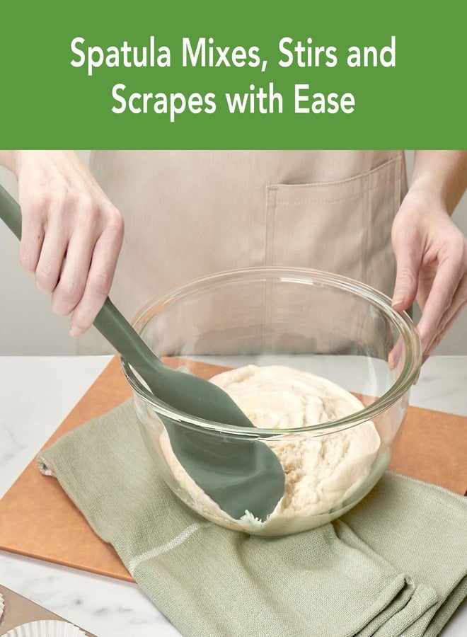 Tovolo Elements All Silicone Spatula and Slotted Turner, Set of 2 Kitchen Utensils, 600°F Heat Resistant and Safe for Nonstick Cookware - Image 3