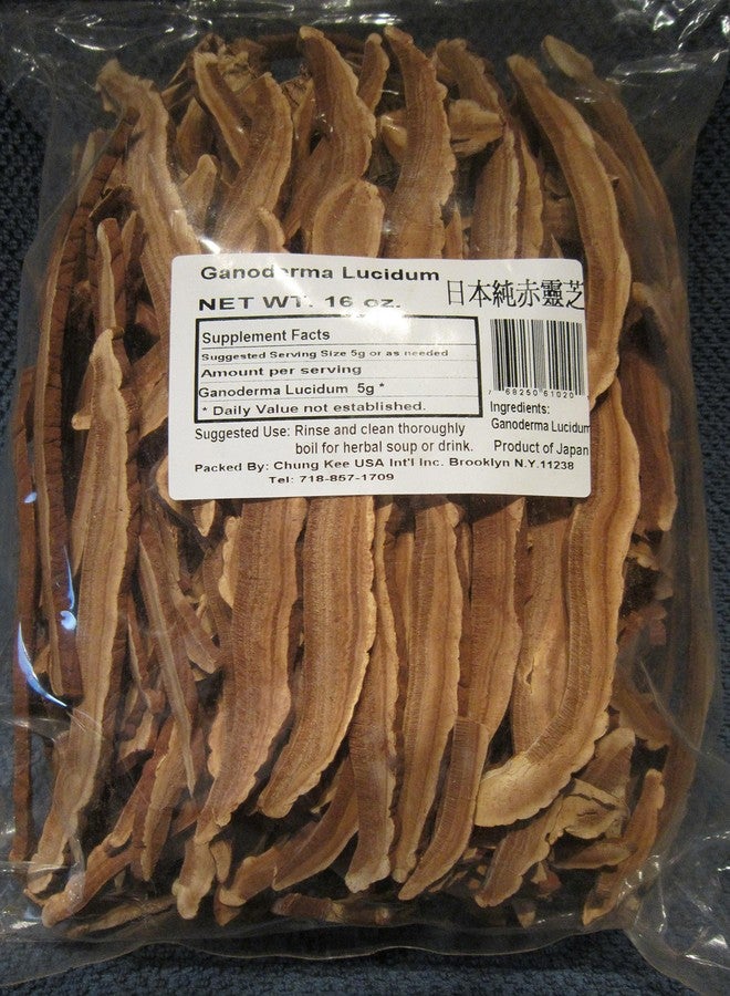 Nature Tea Reishi Mushroom - Product of Japan - Ganoderma lucidum Loose Slices by Nature Tea (4 oz) - Image 1