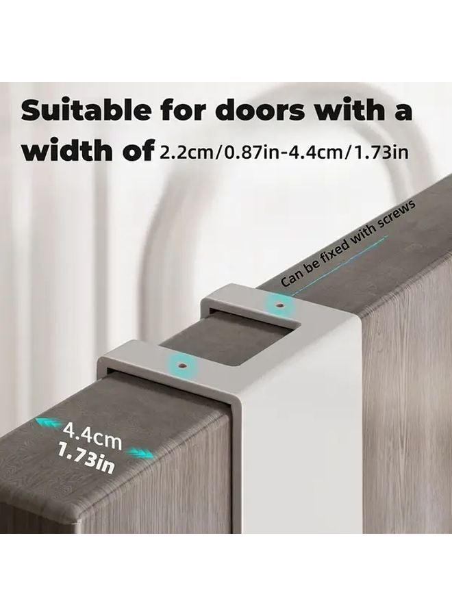 3Pcs Type B Bohemian Style White Iron Door Hooks No Drill Adhesive Wall Mount Space Saving Hangers - Image 5