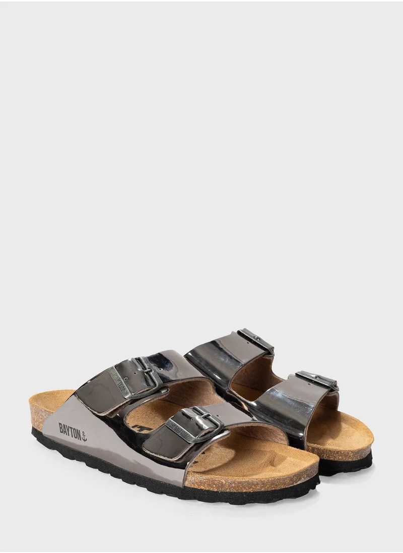 BAYTON Atlas Double Strap Flat Sandals