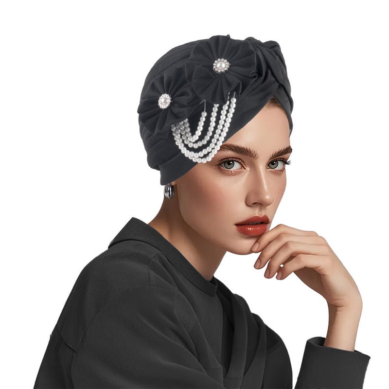 New Turban Cap Forehead Tassel Bohemian Melon Hat - Image 1