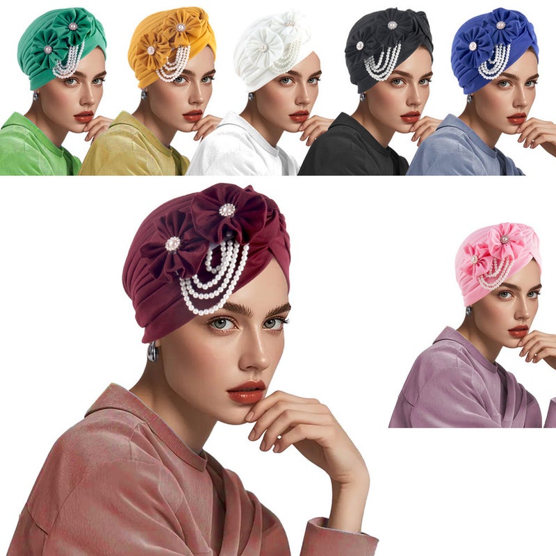 New Turban Cap Forehead Tassel Bohemian Melon Hat - Image 2