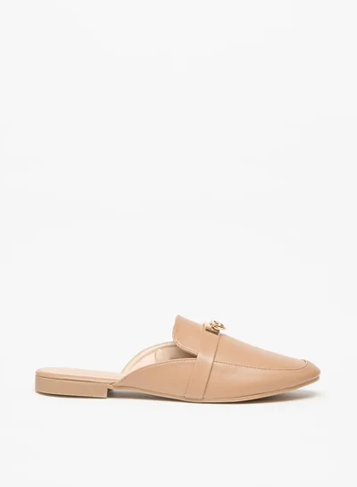 فلورا بيلا من شو إكسبرس Women's Solid Slip-On Mules with Metal Accent