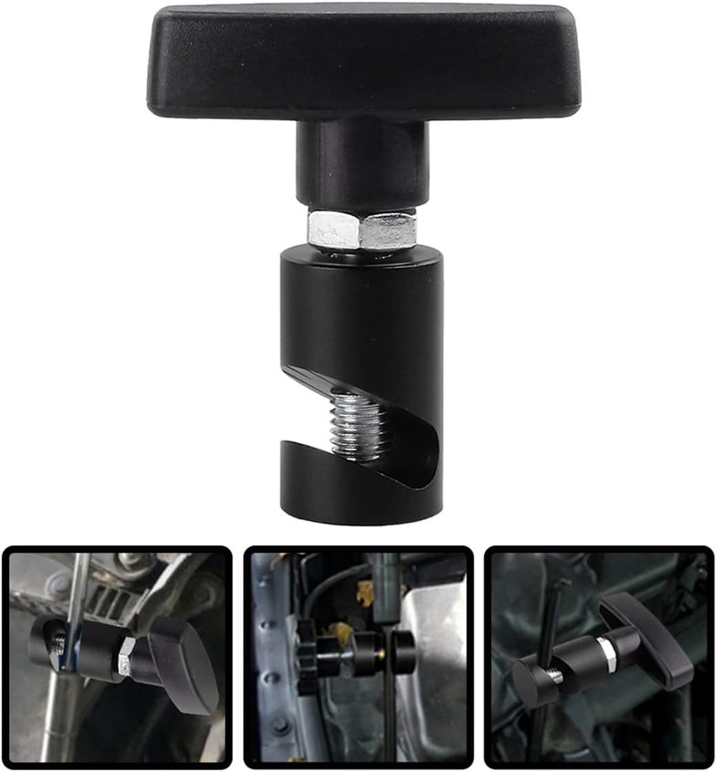 zipelo Lift Support Clamp, Hood Strut Fixing Clamps with Brass Core, Shock Prop Strut Stopper Retainer for Car Hood, Spark Plug Gap Gauge Tool, Universal Automotive Accessories (Black) - Image 4