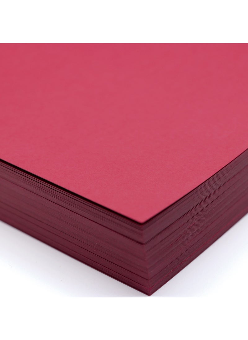 firstnock Maroon Color Paper A4 250 Gsm Thick Maroon Paper, Craft Making, Card Making, Decoration, Printing, For Office Use, School Use, Home Use, Maroon Colored Paper  - Image 1