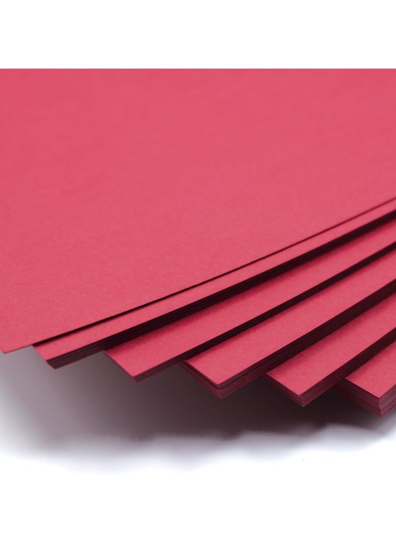 firstnock Maroon Color Paper A4 250 Gsm Thick Maroon Paper, Craft Making, Card Making, Decoration, Printing, For Office Use, School Use, Home Use, Maroon Colored Paper  - Image 2