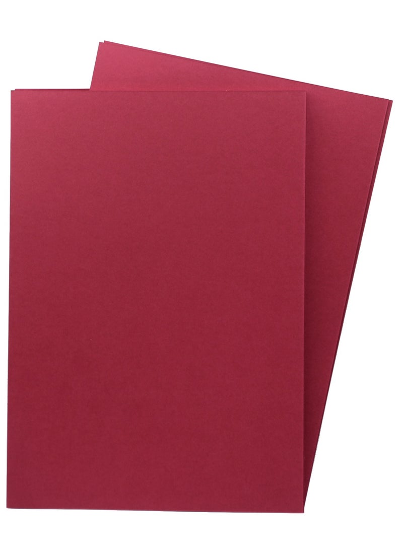 firstnock Maroon Color Paper A4 250 Gsm Thick Maroon Paper, Craft Making, Card Making, Decoration, Printing, For Office Use, School Use, Home Use, Maroon Colored Paper  - Image 5