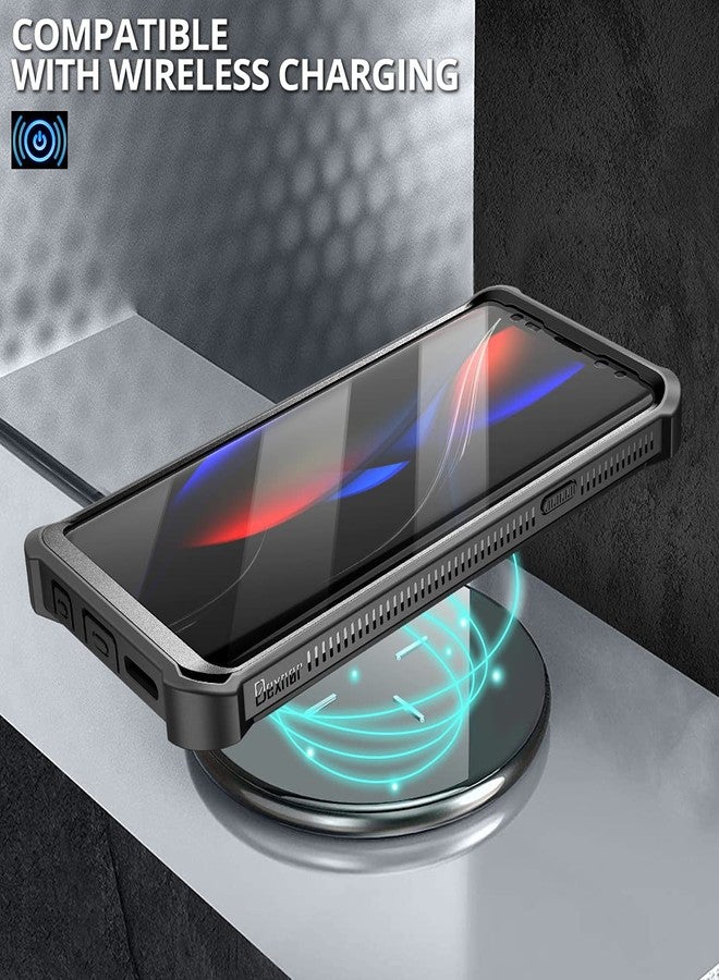 ديكسنور جراب Dexnor لهاتف سامسونج جالاكسي S9+، [واقي شاشة مدمج وحامل] غطاء واقٍ متين مقاوم للصدمات بمواصفات عسكرية لهاتف سامسونج جالاكسي S9+، أسود - Image 5