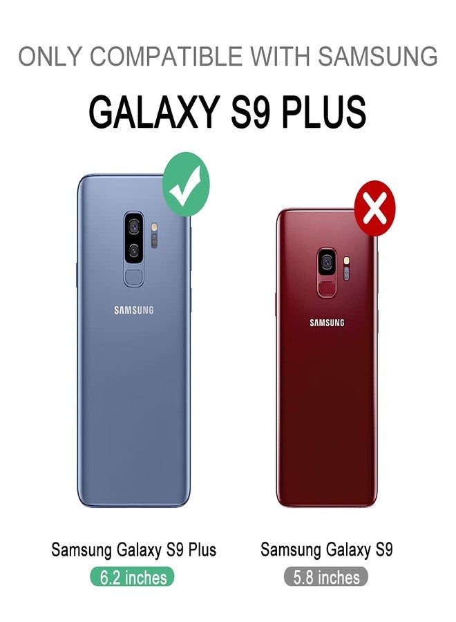 ديكسنور جراب Dexnor لهاتف سامسونج جالاكسي S9+، [واقي شاشة مدمج وحامل] غطاء واقٍ متين مقاوم للصدمات بمواصفات عسكرية لهاتف سامسونج جالاكسي S9+، أسود - Image 2