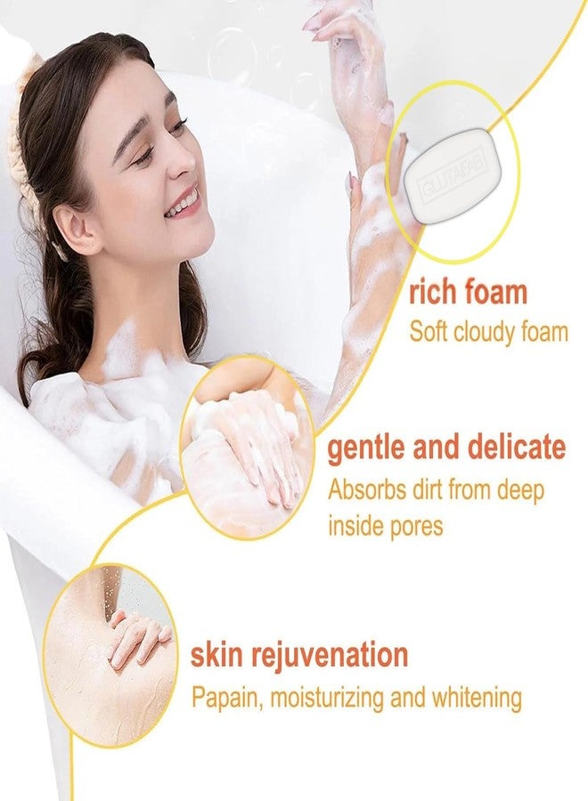 GLUTAFAB صابون جلوتافاب لايت لترطيب وتفتيح البشرة مع الجلوتاثيون والنياسيناميد وزيت الزيتون | يقلل البقع الداكنة والتصبغات والعيوب | مناسب لجميع أنواع البشرة | للرجال والنساء | 75 غرام (عبوة من 4 قطع) - Image 4