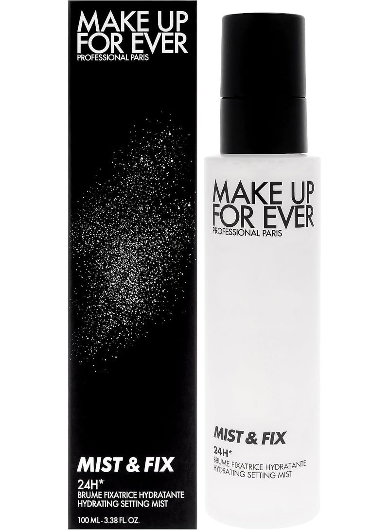 Make Up For Ever Mist & Fix 24HR Hydrating Setting Spray | Long Lasting Makeup Setting Mist | Dewy Finish Makeup Fixer - Image 1