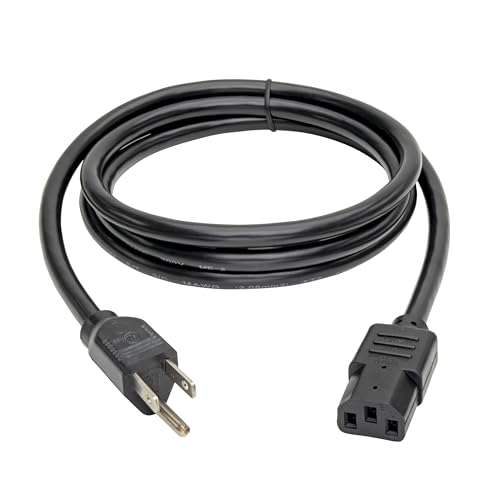 Tripp Lite P007-006 Heavy Duty Computer Power Cord, 15A, 14AWG (NEMA 5-15P to IEC-320-C13), 6-ft Black - Image 3