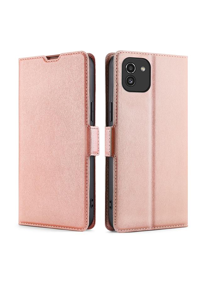 S-TOP Case For Samsung Galaxy A03 166mm Ultra-thin Voltage Side Buckle Flip Leather Case - Image 1