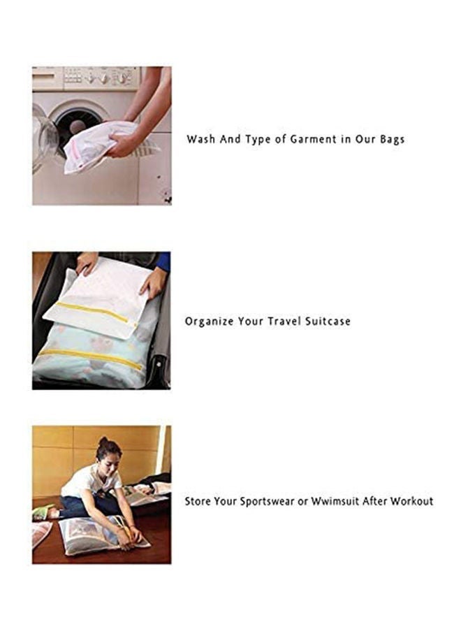 NIBEMINENT Pack Of 5 Laundry Bag Multicolour Large (24x24), Medium (20x16), Small (16x12)inch - Image 4