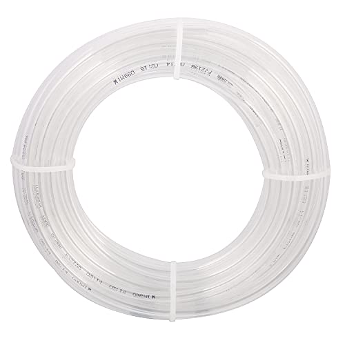 Metaland 14 OD PU Tubing 328 Feet Length Pneumatic Hose for Air Compressor or Fluid Transfer Line Clear 328FT - Image 1
