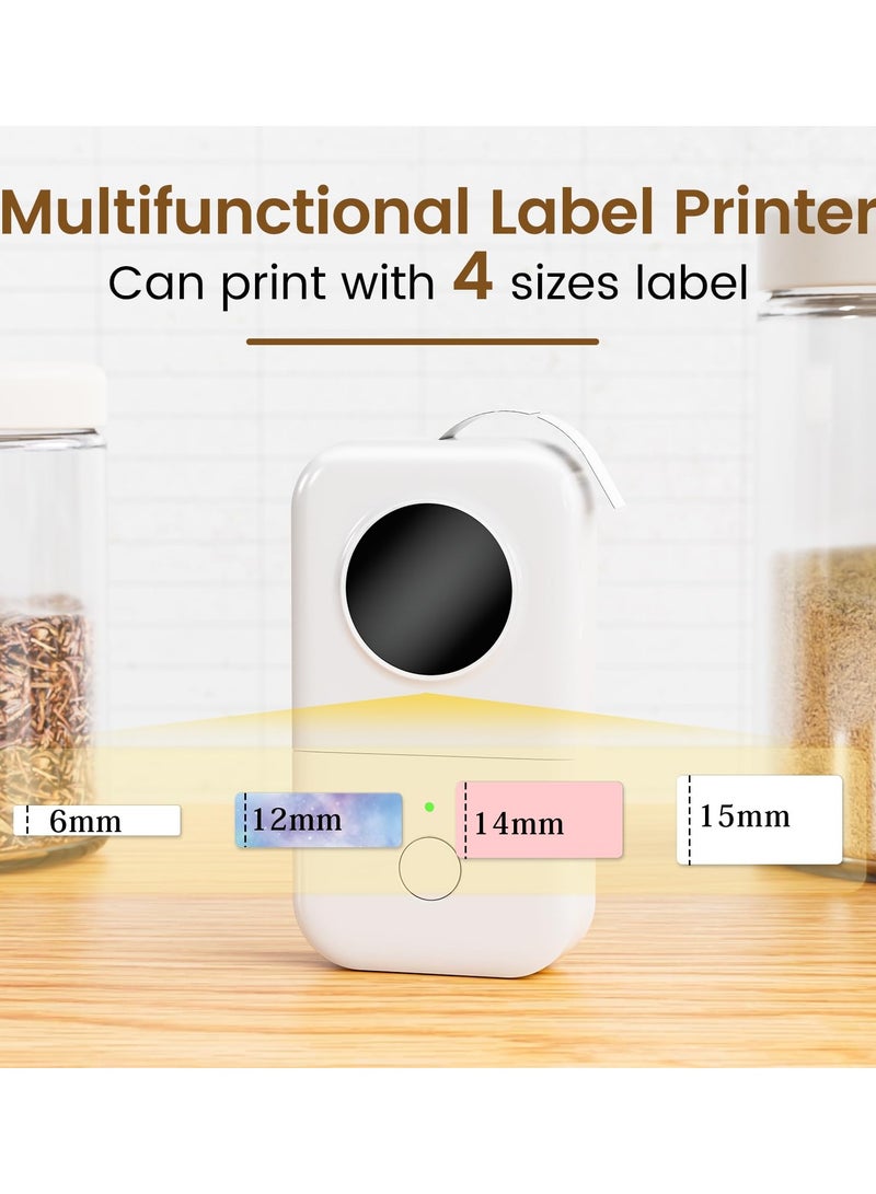 فوميمو آلة صنع الملصقات D30، طابعة ملصقات صغيرة محمولة تعمل بالبلوتوث، ملصقات حرارية محمولة للهواتف الذكية، ملصقات صغيرة متعددة القوالب، أيقونات الخطوط، ملصقات مخصصة بدون حبر للاستخدام المنزلي للأطفال والأدوات المدرسية - Image 3