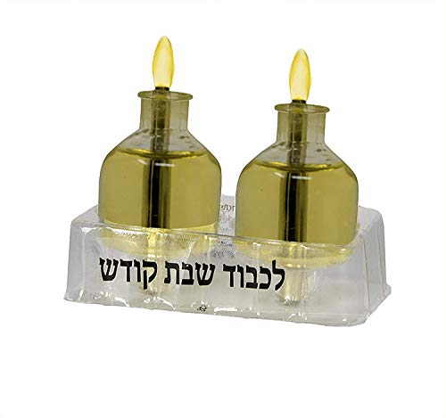 Ner Mitzvah Shabbat Oil Candles - Large Ohr Lights Pre-Filled Oil Shabbos Candles - 20 Pack - Image 2