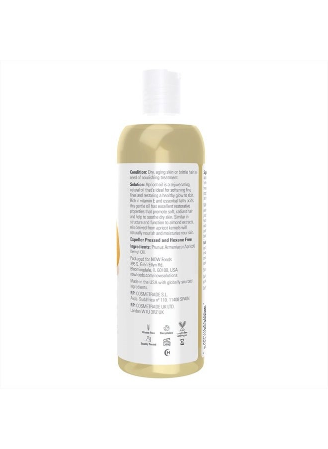 Solutions, Apricot Kernel Oil, Hair Moisturizer, Rejuvenating Skin Oil, Softens Fine Lines, 16-Ounce