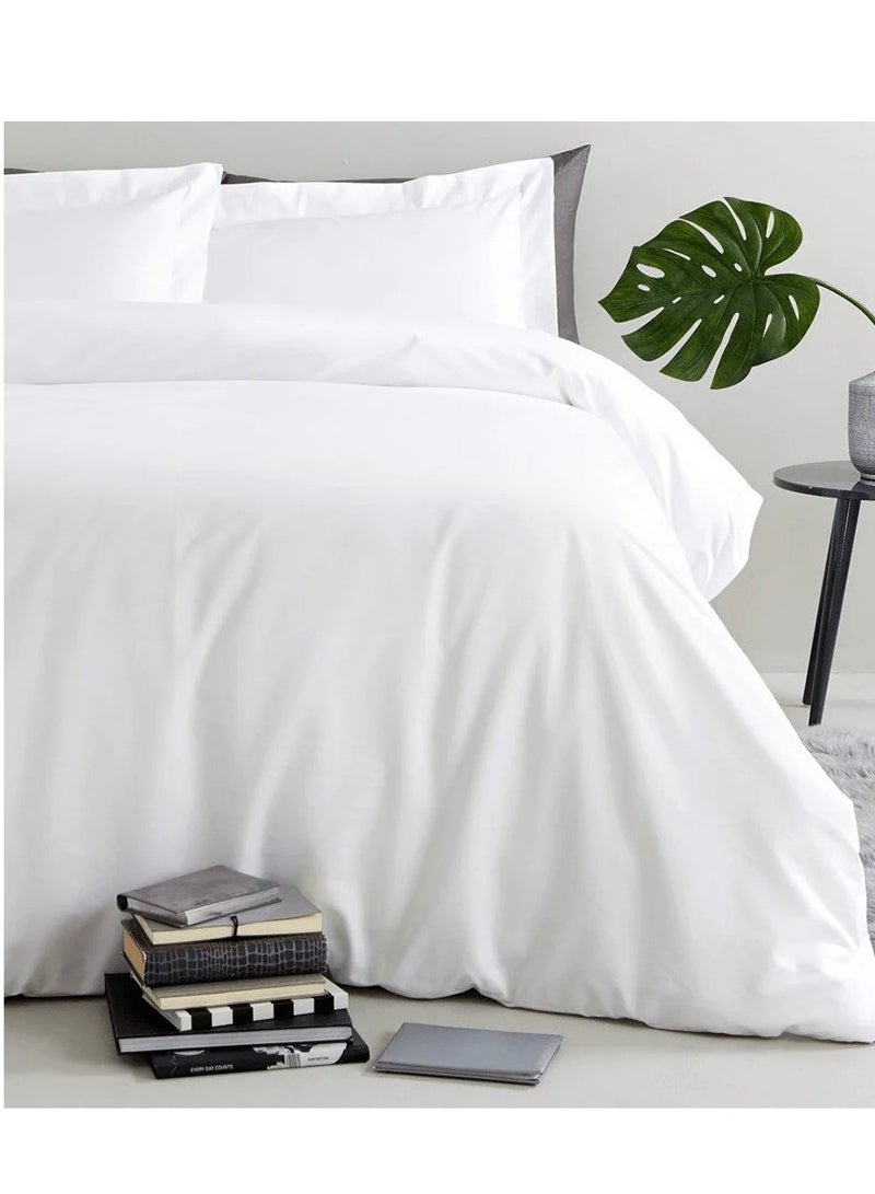 نيوفالييتو غطاء لحاف فاخر مقاس 220 × 240 مصنوع من القطن الطبيعي طويل التيلة بنسبة 100% 300TC مع زر إغلاق سهل وقوي وناعم وجيد التهوية - Image 2