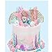 DiDida Mermaid Cake Topper Under The Sea Cake Toppers set with Little Mermaid Seaweed Bubble Golden Leaves for Mermaid Birthday - Image 3