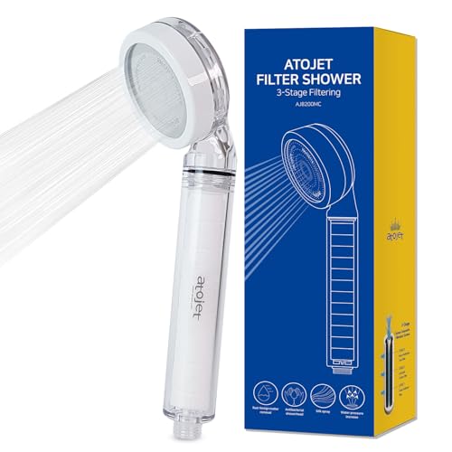 Atojet Filter Showerhead Inspired by Korea’s Beauty Culture – Pure Carbon Filters for Softer Skin & Smoother Hair | Carbon Composite Filter | Single Showerhead (AJ8200MC-SNG-1) - Image 1